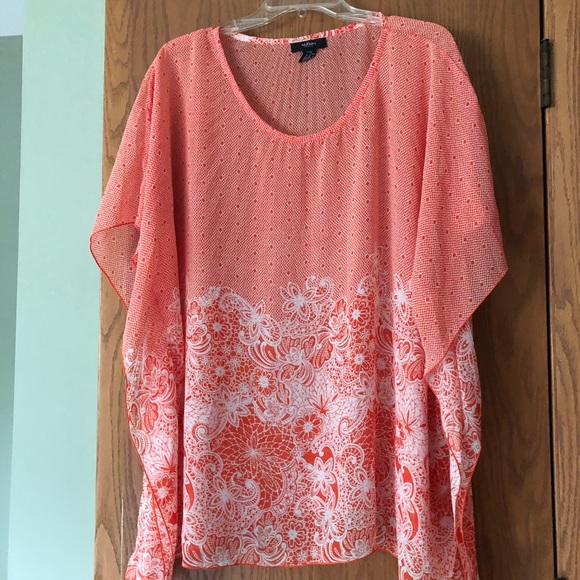 Alfani Tops - Alfani butterfly sleeve shear blouse 16W